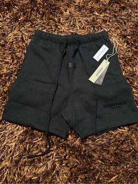 Essentials Men's Black Sweat Shorts
